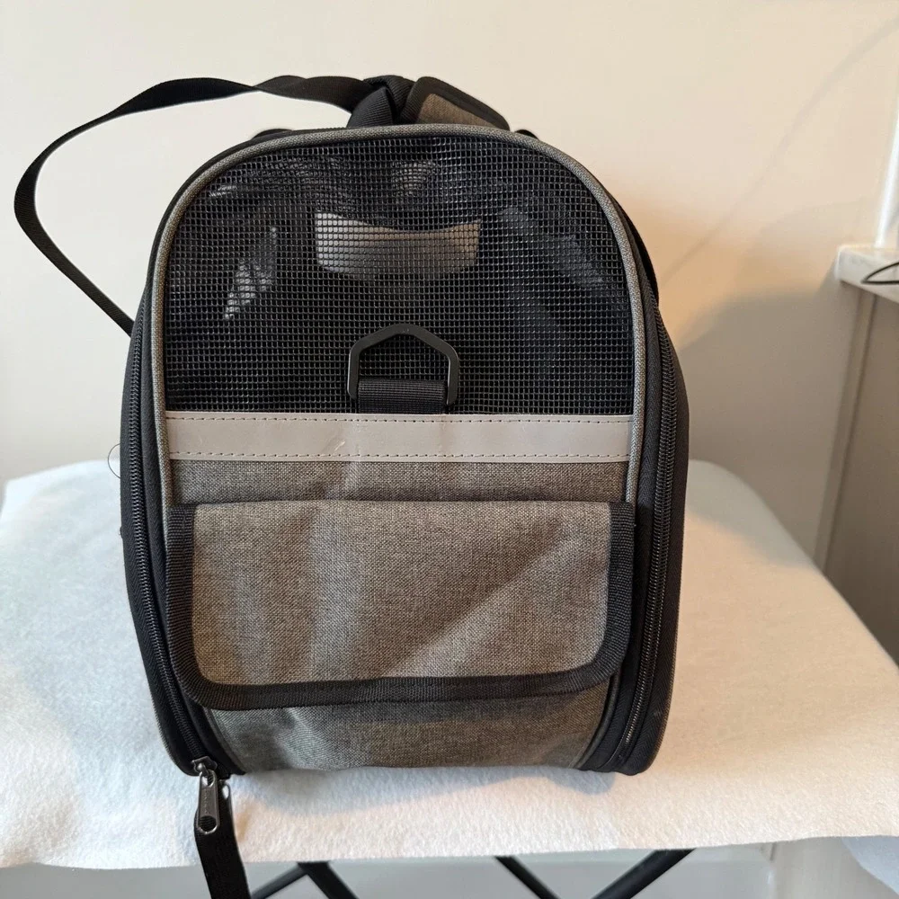 EliteField‎ Soft Sided Pet Carrier Airline Approved Dog Cat Travel Bag Gray